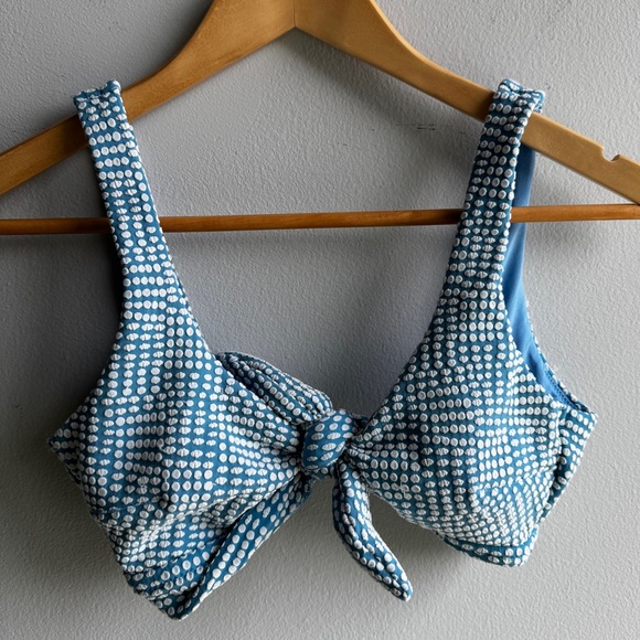aerie Other - Aerie Blue and White Bikini Top